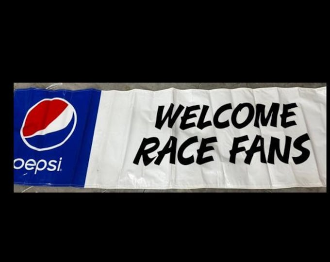 Pepsi Welcome Race Fans Banner, 3x10 Race Ready And Ready To Hang