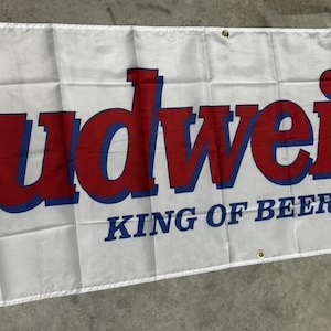 Bannière Budweiser « King Of Beers » Man Cave Beer 2 x 8 pi