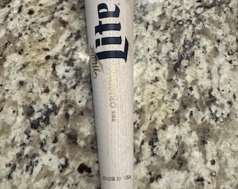 Great Shape! Miller Lite Pilsner Baseball Bat Beer Tap Handle – 12" Wood Style, Used, Minor Wear, USA Bar Decor