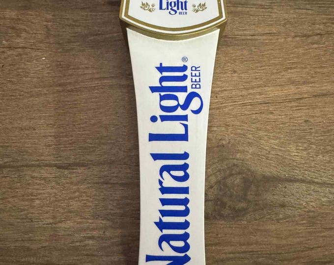 Natural Light Beer Tap Handle 10.8” – Natty Light Bar Tap Pull – Vintage Beer Handle – Mancavedecor – Collectible Barware – Bar Sign Gift