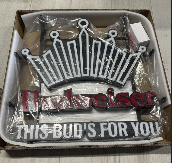 One Left Budweiser LED Neon Bar Light 23x22