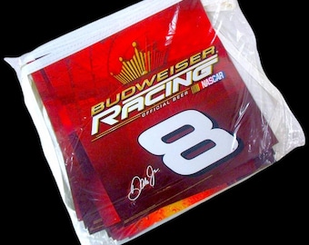 2004 NASCAR 24-Foot Banner with Flags – Dale Earnhardt Jr. #8 Budweiser Racing