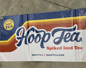 Rare Hoop Tea Banner – 14.5" x 48" – Vibrant Vinyl with Grommets
