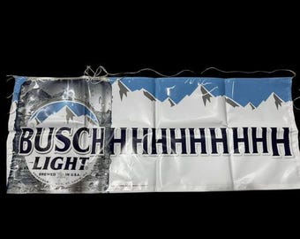 New!!!!! Buschhhhhhhhhhh beer ultimate mancave banner!