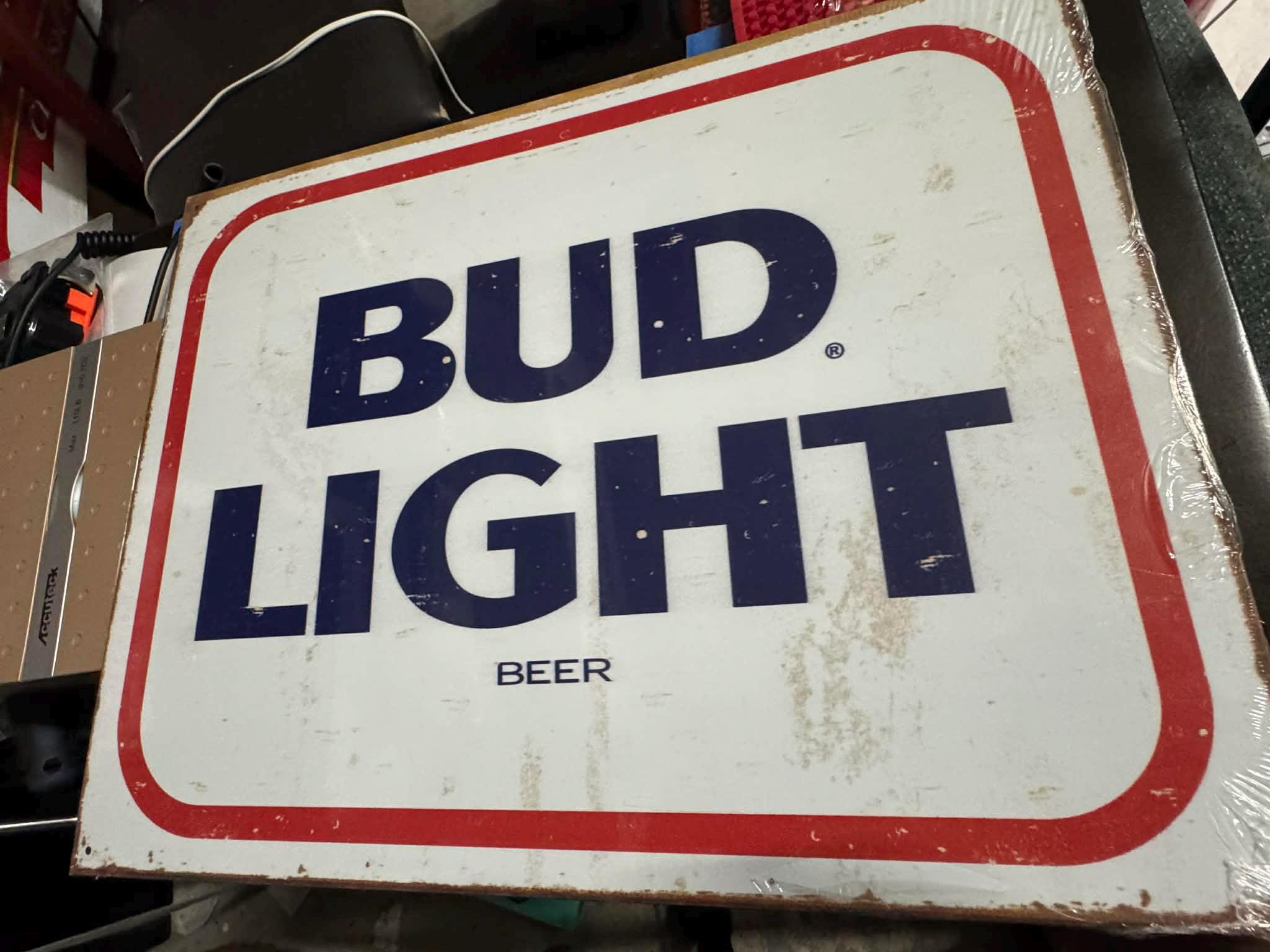 Vintage Bud Light Light Sign - Etsy