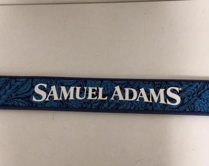 NEW Samuel Adams Bar Mat – 3.5" x 24" – Rubber Spill Mat – Brewery Bar Decor
