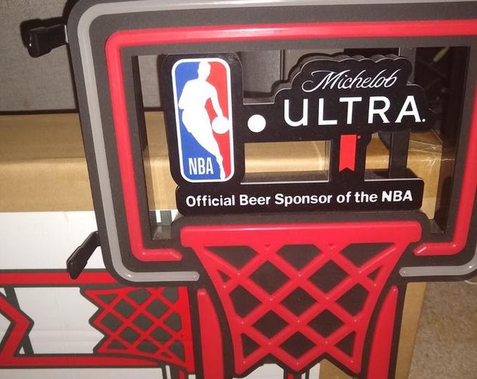 Michelob ULTRA NBA Neon LED Sign 18x12 | Basketball Beer Bar Light Mancave Decor