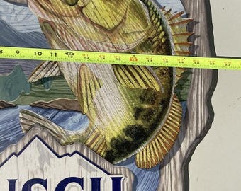 Busch Light Wood Fishing Sign 23