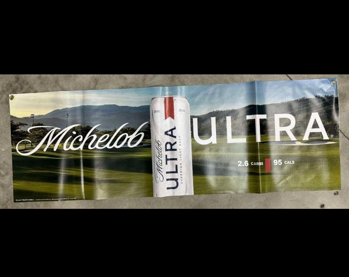 Golfers Dream! Michelob Ultra Golf Banner – 14.5" x 48" – Perfect for Golf Lovers!