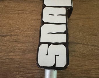 RARE SNAFU Beer Tap Handle – Rare Custom Draft Pull – Used – Man Cave Bar Decor