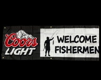 Coors Light Welcome Fisherman 2x6ft - Brand New!