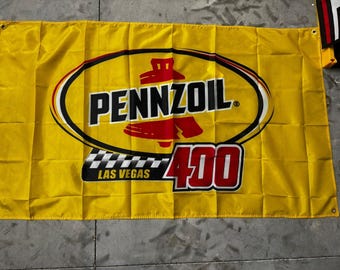 NASCAR Racing Banner 3x5FT - Penzoil Las Vegas 400 Decor