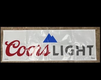NOS!! Mancave Gift Coors lite beer banner sign Wall Art