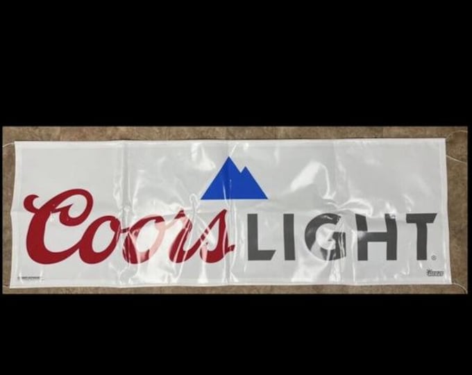 NOS!! Mancave Gift Coors lite beer banner sign Wall Art