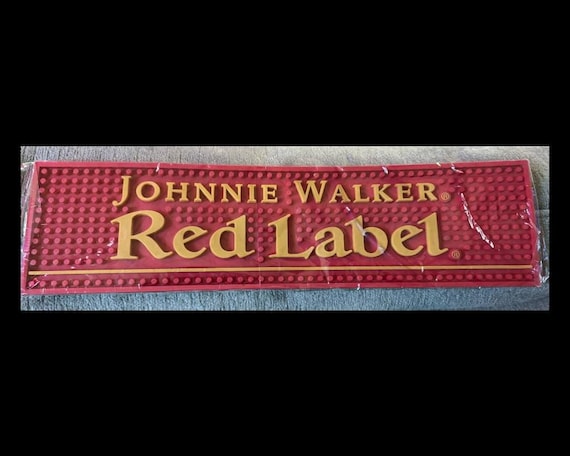 Johnnie Walker Red Label Bar Mat: Scotch Whisky Home Bar Decor - Etsy