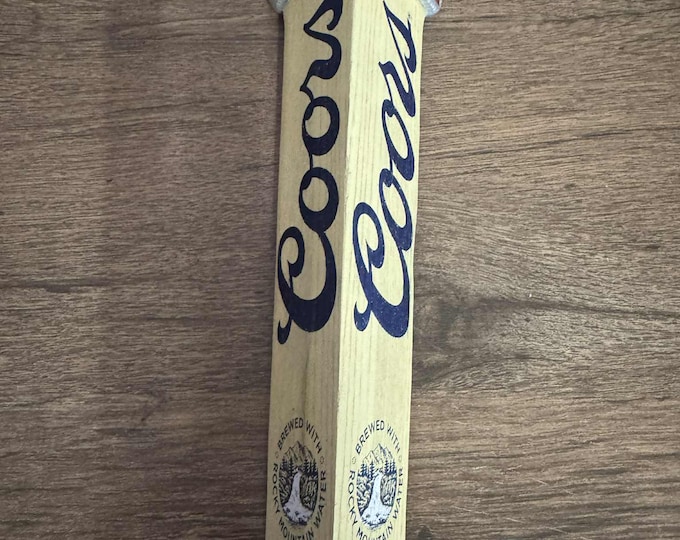 Coors Banquet Beer Tap Handle – 12” Tall Classic Logo –Used– Bar or Man Cave Decor