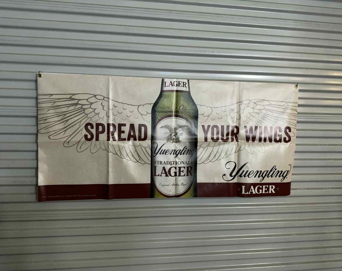Yuengling Spread Your Wings Banner 24"x52" Beer Sign Bar Decor Man Cave