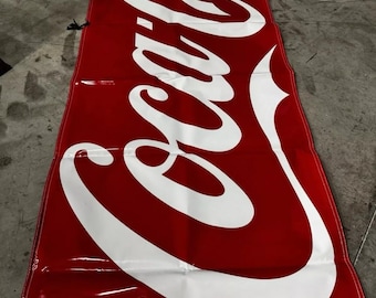 Coca-Cola 3x10 ft Banner with Strings – Classic & Iconic!