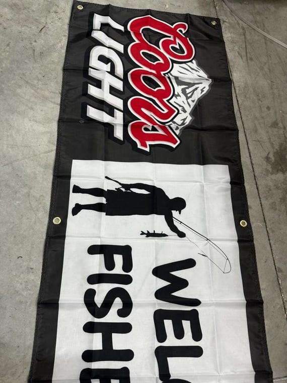 Coors Light Welcome Fisherman 2x6ft - Brand New! - Etsy