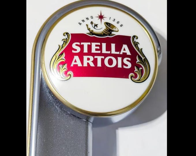 Stella Artois Anno Beer Tap Handle – New in Box, Home Bar Kegerator Decor, Brewery Collectible