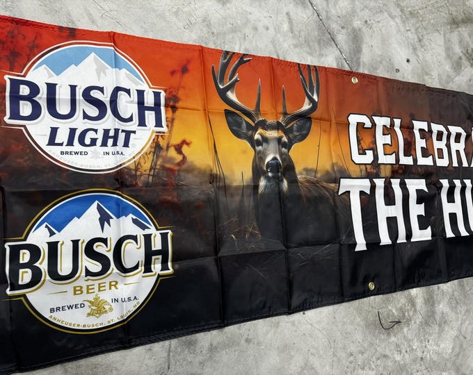 NEW Busch / Busch Lite Hunting - Celebrate the hunt 2x6ft Banner