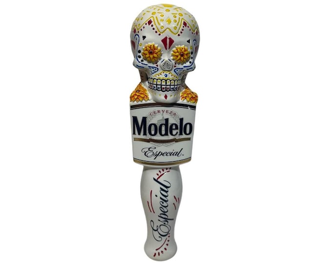 Rare Modelo Especial Day of the Dead Skull Tap Handle | Beer Bar Decor | Mancave Collectible