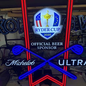 Rare Michelob Ultra Ryder Cup LED Sign 2020 | Golf Bar Light