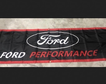 Ford Performance Racing Team Garage Banner Man Cave Banner 2x8ft