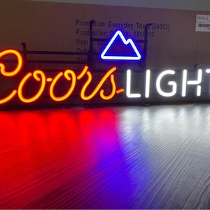 Coors Light LED Sign – 39&quot;x13&quot; – Bright Bar Light – Man Cave Decor – NEW