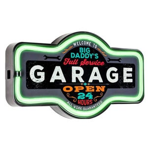 &quot;Big Daddy Garage Neon Style Sign - 17 &quot;&quot;LED Wandleuchte, Retro Garage Man Höhle Dekor.&quot;