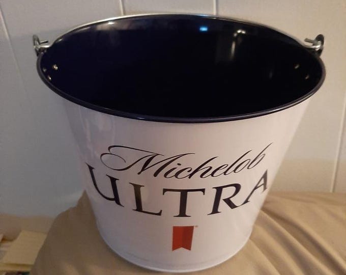 Michelob Ultra Superior Light Beer Ice Bucket | Official Bar Bucket | Rare Beer Promo | Mancave Bar Decor
