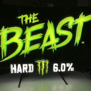 Monster Energy Beast LED bar sign