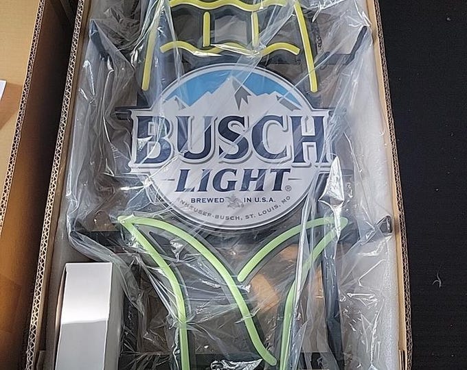 B Light Corn Cob LED Sign – 28” x 13” – Brand New Beer Light – Mancave Bar Decor