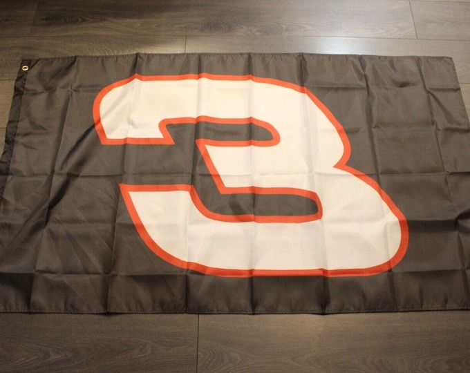 Dale Earnhardt #3 Banner Flag 3x5 Racing Garage Man Cave Race Car NASCAR Fan
