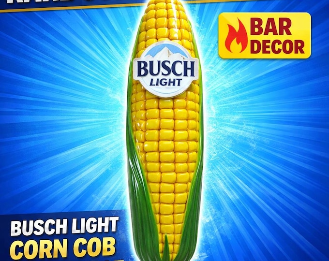 Last Corn Cob Busch Light Corn Tap Handle: Ceramic Beer Bar Decor