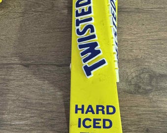 Twisted Tea Hard Iced Tea Beer Tap Handle – Bold Yellow Bar Tap, Used, No Adapter