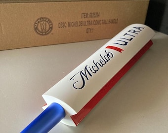 NEW Michelob Ultra Ribbon Logo Beer Tap Handle – 12” Tall – Brand New in Box!