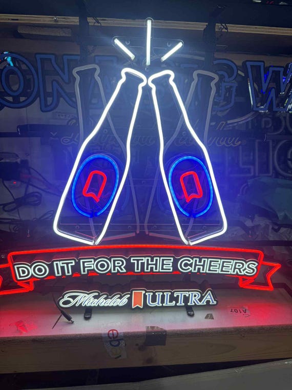 Michelob Ultra LED Neon Sign – “do It for the Cheers” Beer Bar