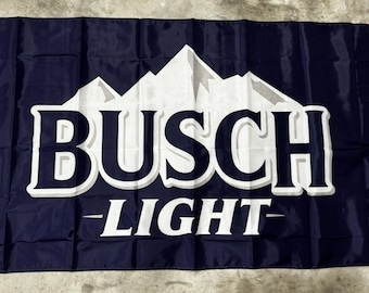 Beautiful Budweiser Busch Light Flag 3x5ft