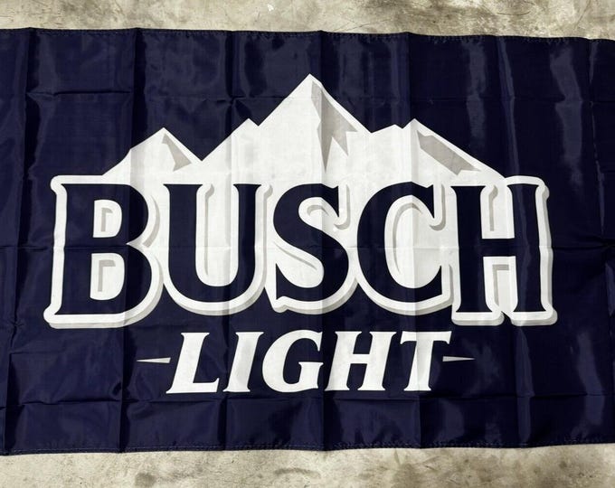 Beautiful Budweiser Busch Light Flag 3x5ft
