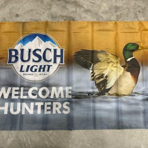 Enten Busch Light Logo Beer Willkommen Jäger Banner 100 x 150 cm