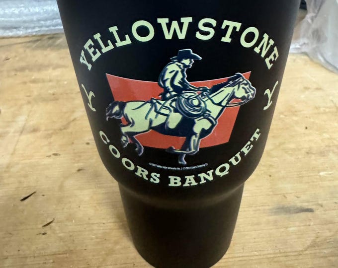 Coors Banquet x Yellowstone™ 27 oz. Tumbler – Stainless Steel Insulated Travel Mug!