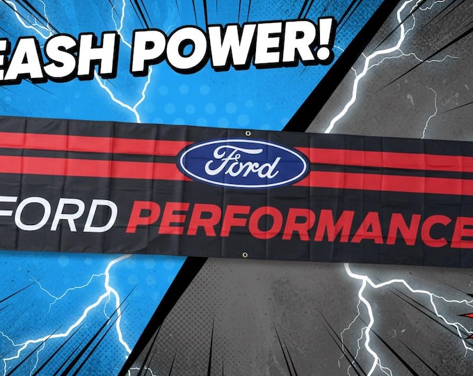 Ford Performance Racing Team Garage Banner Man Cave Banner 2x8ft