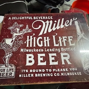 Miller Brewing Sign - Etsy