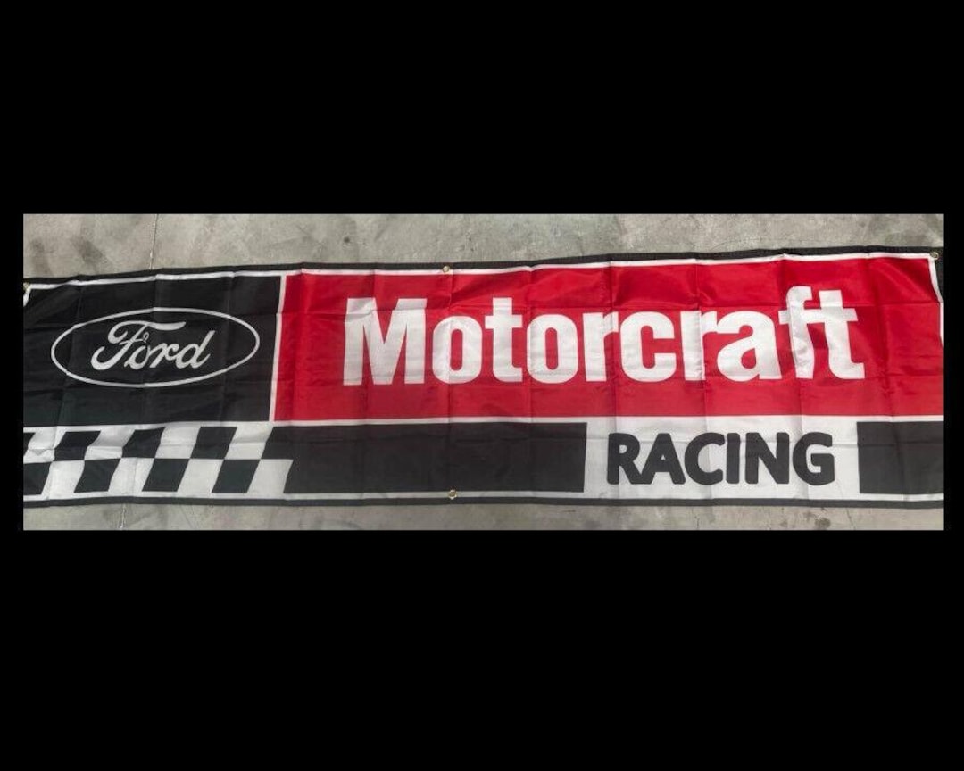 Ford Motorcraft Racing Banner: 2'x8' Polyester Garage Decor - Etsy