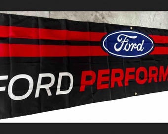 Ford Performance Racing Team Garage Banner Man Cave Banner 2x8ft