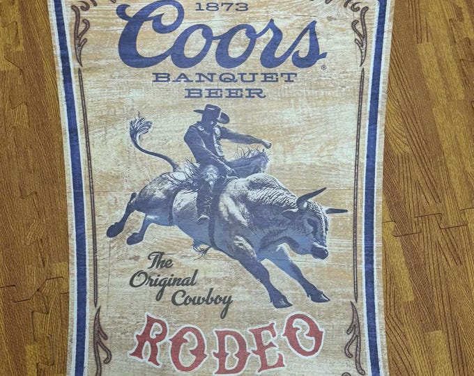 Coors Banquet Rodeo MDF Sign 23” – Vintage Style Western Bar & Mancave Decor