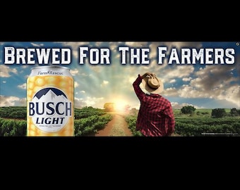 Busch Light Brewed For The Farmers 2x5ft