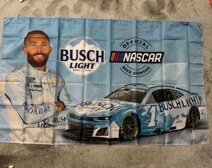Light NASCAR Racing Banner 3×5 FT •  Garage Mancavedecor • Racing Fan Gift • Outdoor Indoor Display