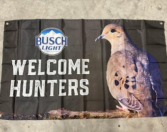 Quail Busch Light Logo Beer Welcome Hunters Banner 3x5ft